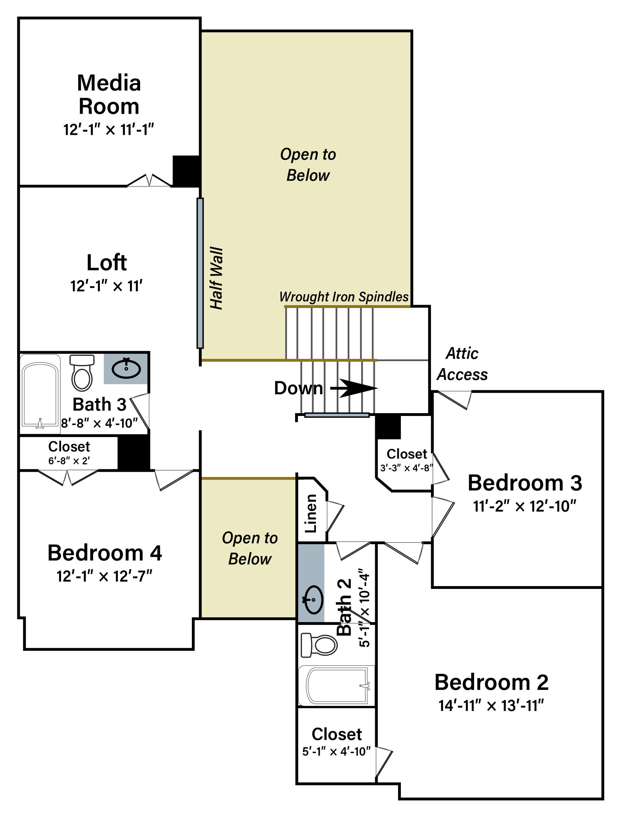 Second floor plan.